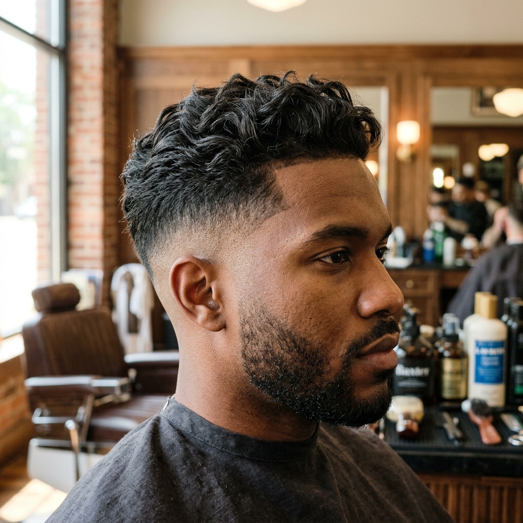 Corte masculino em destaque