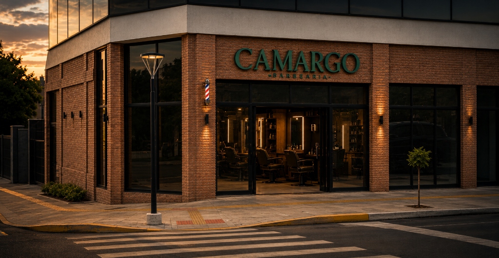 Fachada Real Barbearia Camargo